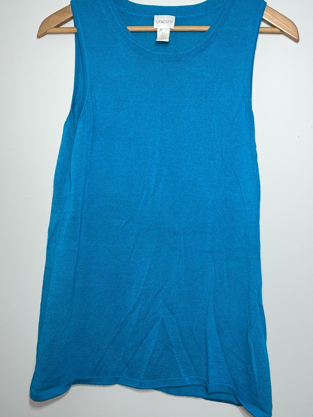 Chico's Teal Knit Crewneck top